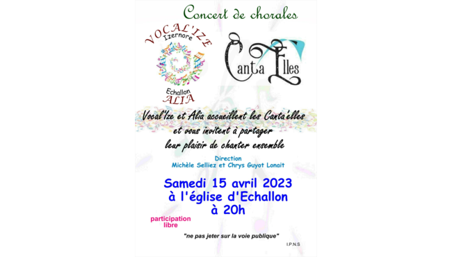 Concert chorale à l'église d'Echallon
